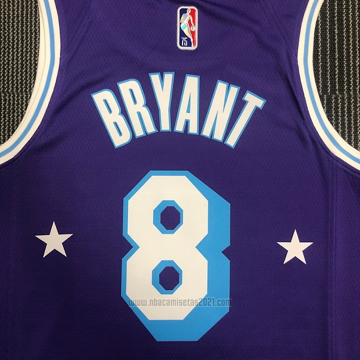 Camiseta Los Angeles Lakers Kobe Bryant #8 Ciudad Edition 2021-22 Violeta